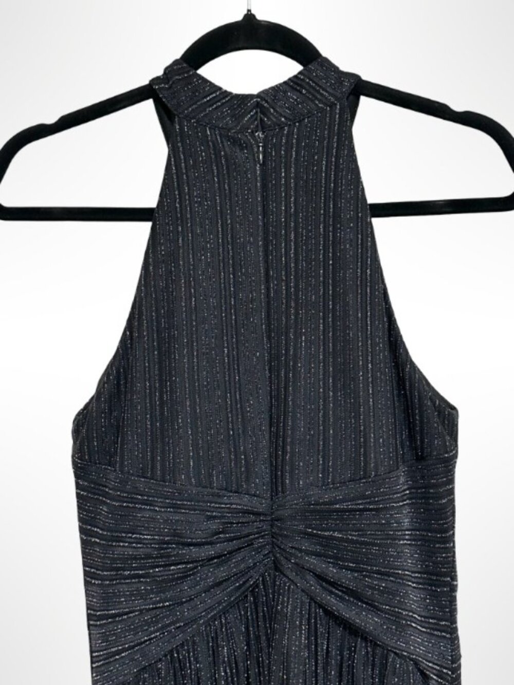 EVER PRETTY Black Floor Length Halter Evening Gown Size 6 - Picture 9 of 15